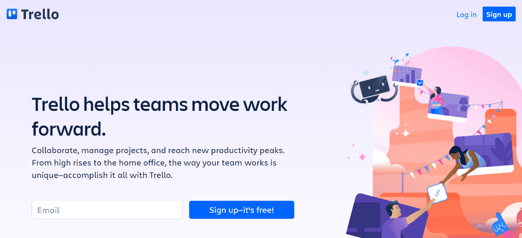 Trello as workflow management software