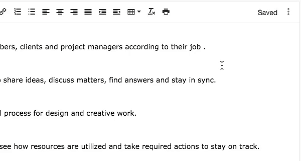 Spell Check in Notes in ProofHub