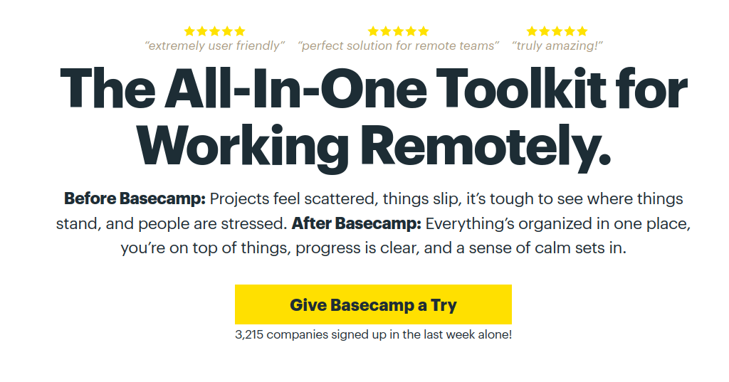 Basecamp is another popular work management software