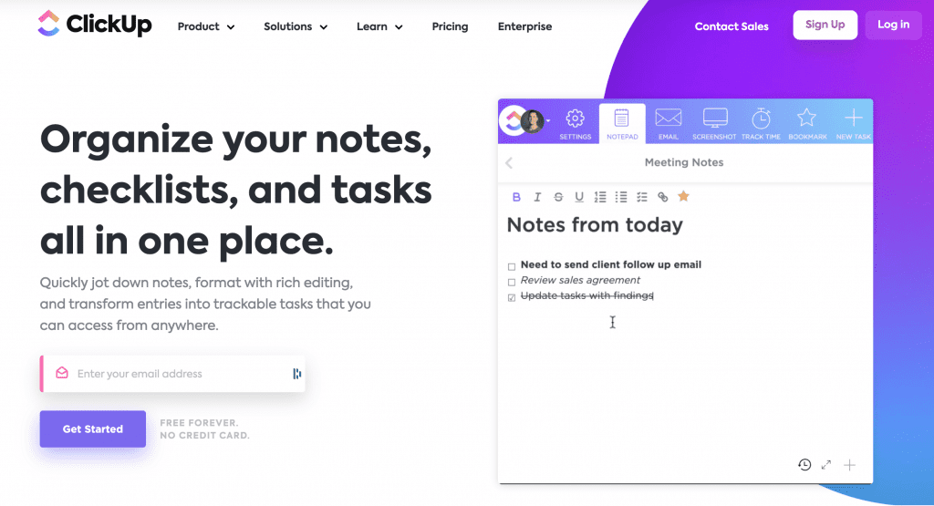 ClickUp is an all-in-one project management tool