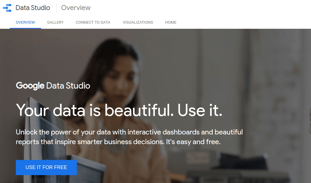 Google Data Studio helps to create detailed reports and dashboards from data