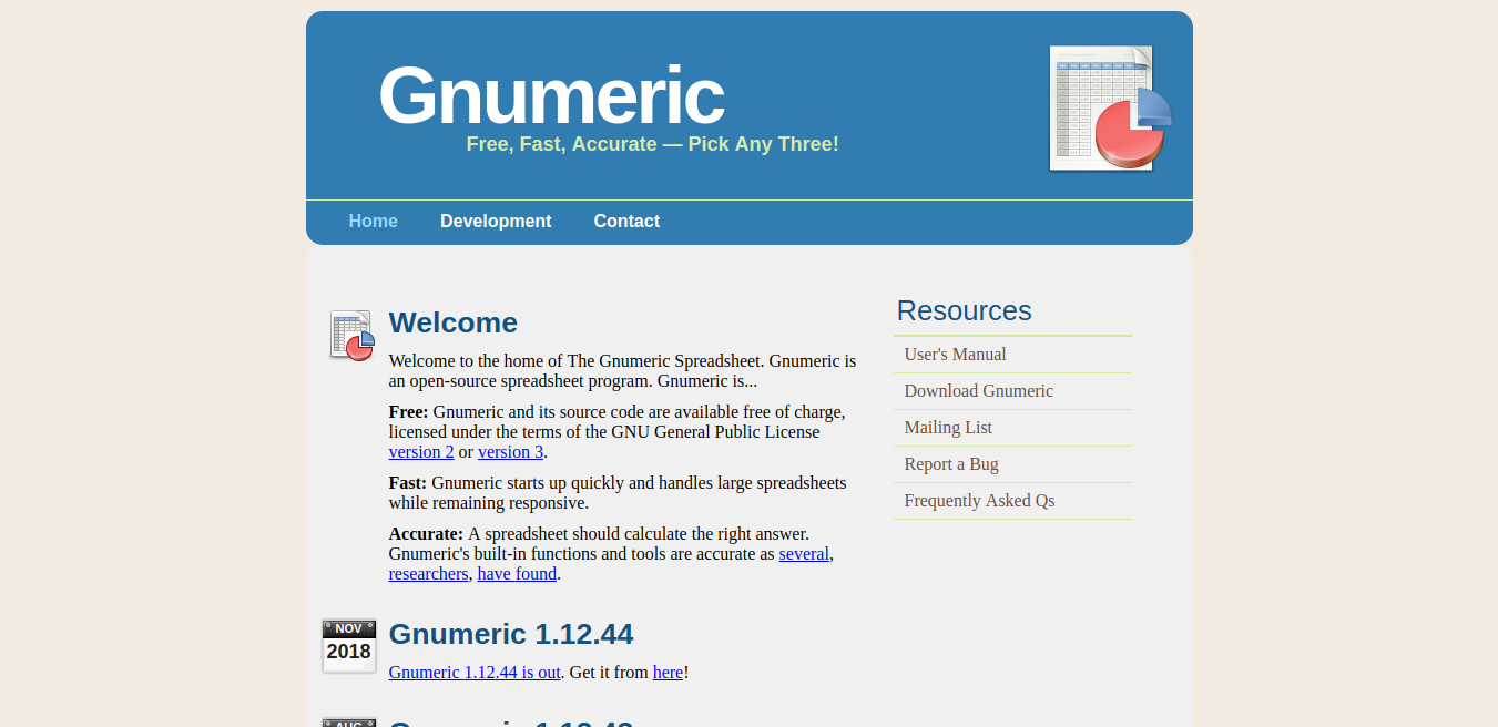 Gnumeric - excel alternative