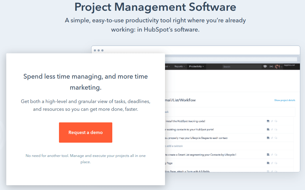 HubSpot as Project Management Tool