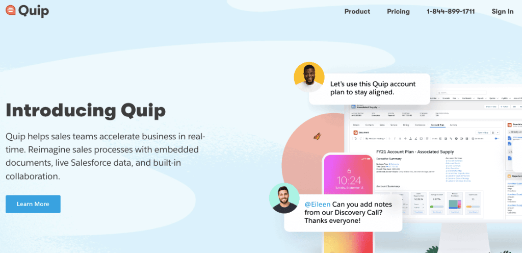 Quip as a content collaboration tool
