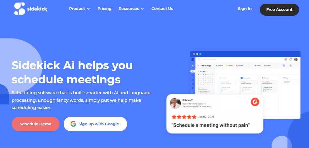 Sidekick as Calendly Alternatives