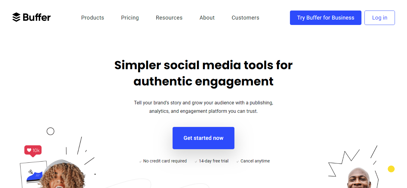 Buffer social media management marketing tool