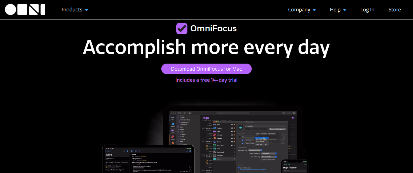 OmniFocus is a great app for todoist alternative