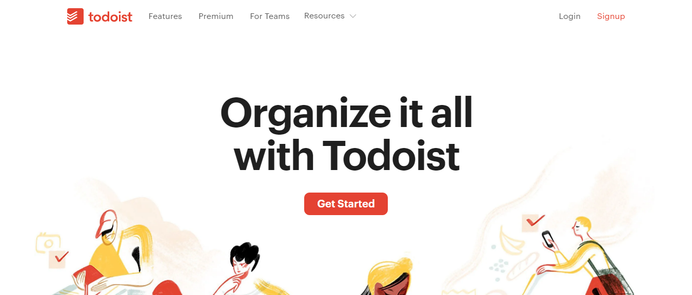 Todoist task management marketing tool