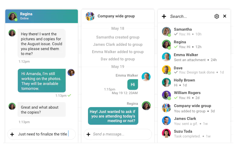 Group Chat Feature in ProofHub